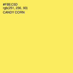 #FBEC5D - Candy Corn Color Image
